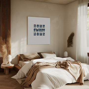 Home Sweet Home Floral | Canvas - Room Interior 2