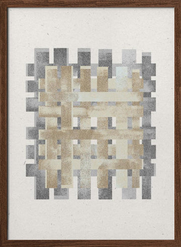 Woven Essence | Poster - Walnut Frame Interior