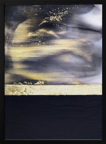 Golden Horizon | Poster - Black Metal Frame Interior