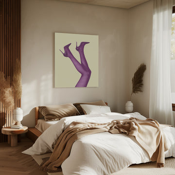 Stylish Purple Legs | Canvas - Room Interior 2