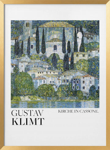 Kirche In Cassone (1913) Poster | Poster - Gold Frame Interior