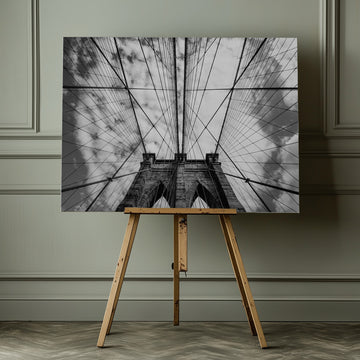 Brooklyn Bridge Upward View | Canvas - Room Interior 1
