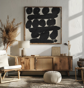 Bold Brushstroke Shapes | Poster - Room Interior 2