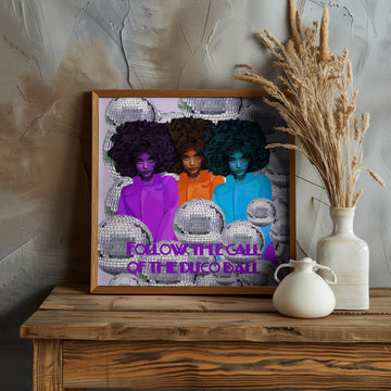 Vibrant Disco Women | Poster - Room Interior 1