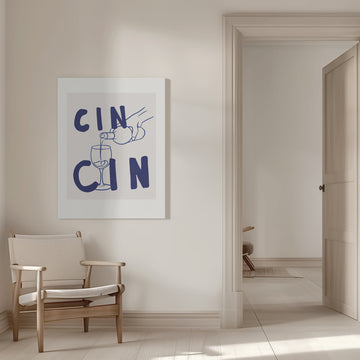 Cheers in Blue | Canvas - Room Interior 1