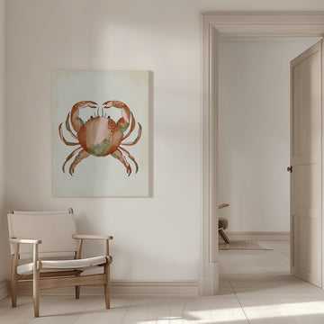 Watercolor Crab | Canvas - Room Interior 1