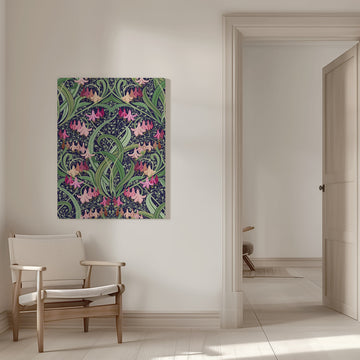 Art Nouveau Floral Pattern | Canvas - Room Interior 1