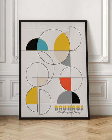 Bauhaus Geometric Shapes | Poster - Room Interior 1