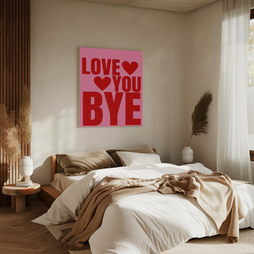 Love You Bye Hearts | Canvas - Room Interior 2