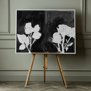 Elegant Night Blooms | Canvas - Room Interior 1