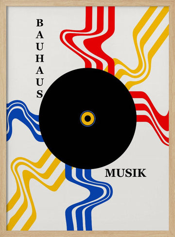 Bauhaus Music Record | Poster - Wood Frame Interior