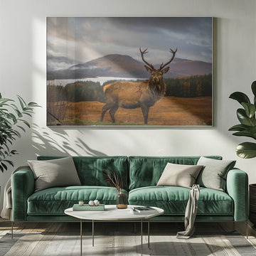 Majestic Highland Stag | Poster - Room Interior 1