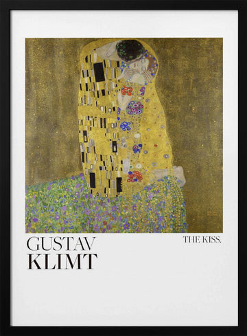 The Kiss (1907–1908) Poster | Poster - Black Metal Frame Interior