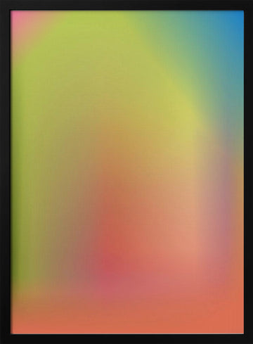 Vibrant Soft Gradient | Poster - Black Metal Frame Interior