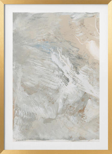 Subtle Flowing Abstract | Poster - Gold Frame Interior