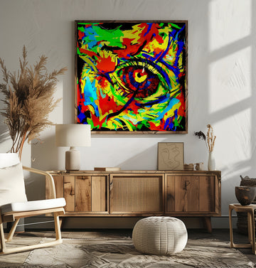 Vibrant Abstract Eye | Poster - Room Interior 2
