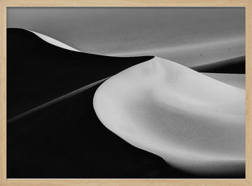 Desert Sand Waves | Poster - Wood Frame Interior