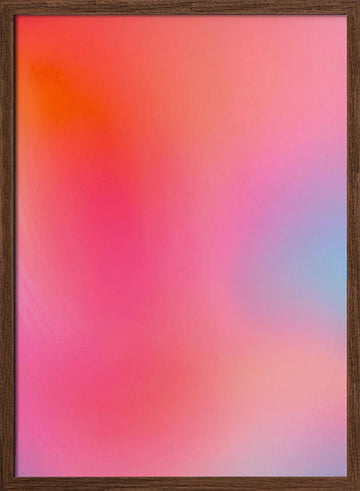 Dreamy Color Blend | Poster - Walnut Frame Interior