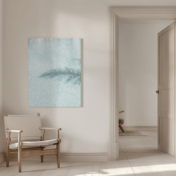 Clear Aqua Ripples | Canvas - Room Interior 1