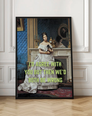 Elegant Woman Witty Quote | Poster - Room Interior 1