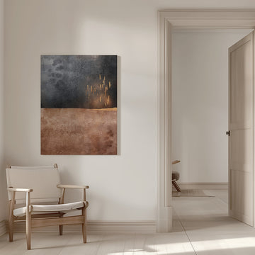 Golden Light Horizon | Canvas - Room Interior 1