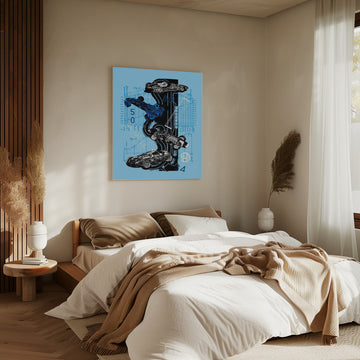 Vintage Racing Blueprints | Canvas - Room Interior 2