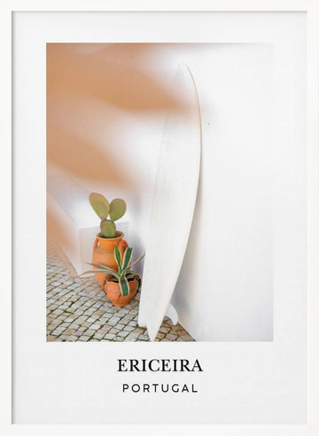 Ericeira surf Travel poster | Poster - White Frame Interior