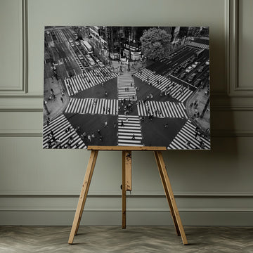 Busy City Crossing | Canvas - Room Interior 1