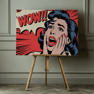 Wow Pop Art Reaction | Canvas - Room Interior 1