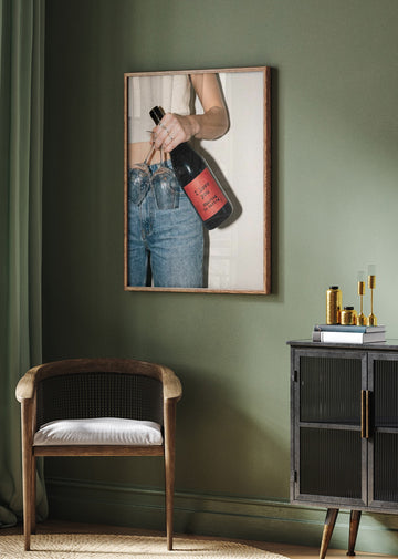Sharing Love And Wine | Poster - Room Interior 2