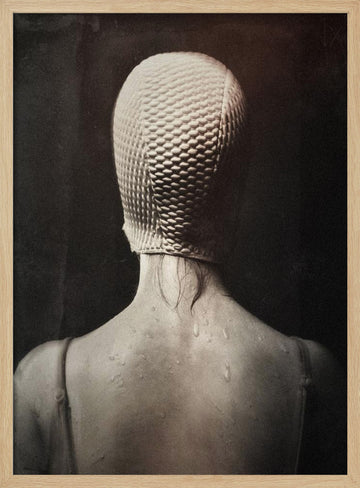 Pensive Swimmer's Back | Poster - Wood Frame Interior