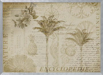Tropical Botanical Exploration | Poster - Silver Frame Interior