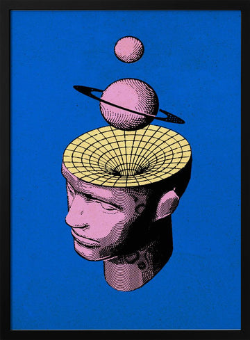 Inner Universe | Poster - Black Metal Frame Interior