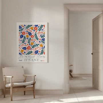 Floral Love Pattern | Canvas - Room Interior 1