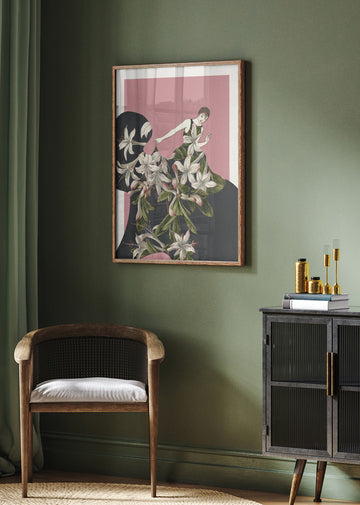 Elegant Floral Fashion | Poster - Room Interior 2