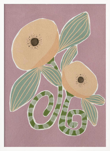 Delicate Bloom 14 | Poster - White Frame Interior