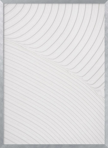 Abstract Wave Pattern | Poster - Silver Frame Interior