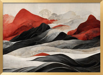 Crimson Peaks | Poster - Gold Frame Interior