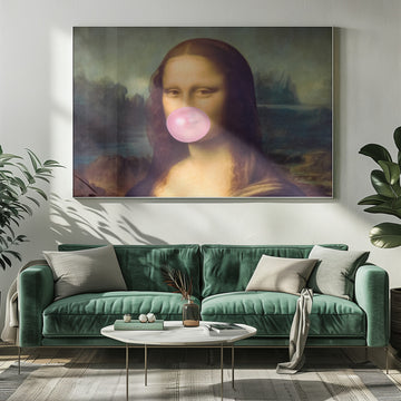 Mona Lisa Bubble Gum | Poster - Room Interior 1
