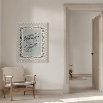 Rustic Shrimp Duo | Canvas - Room Interior 1