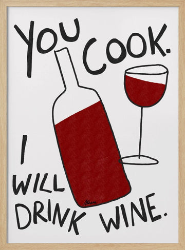 You Cook! | Poster - Wood Frame Interior