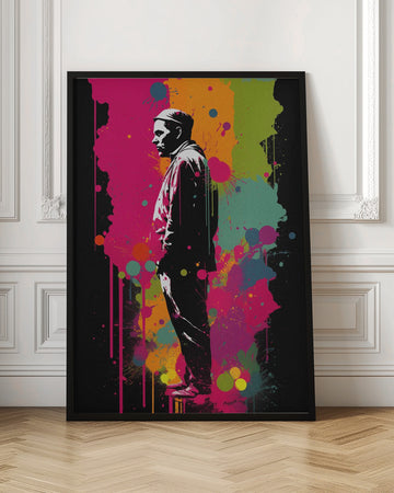 Vibrant Street Art Man | Poster - Room Interior 1