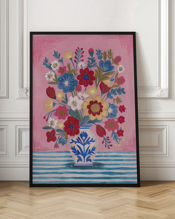 Vase Abundant Floral Still Life | Poster - Room Interior 1