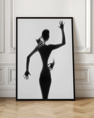 Silhouetted Woman Embrace | Poster - Room Interior 1