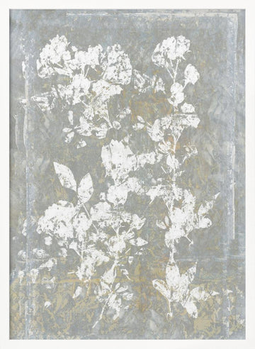 Faded Floral Silhouette | Poster - White Frame Interior