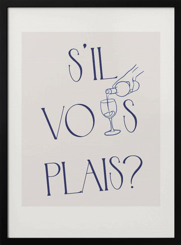 Pour with Grace | Poster - Black Metal Frame Interior