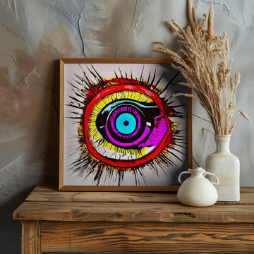 Vivid Eye Burst | Poster - Room Interior 1