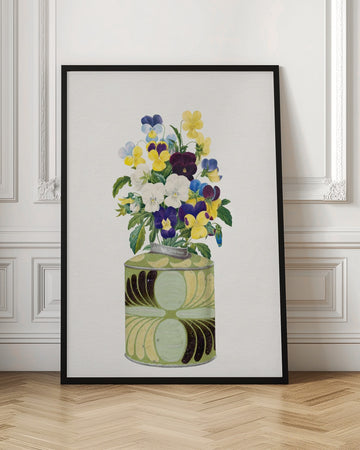 Colorful Pansy Bouquet | Poster - Room Interior 1