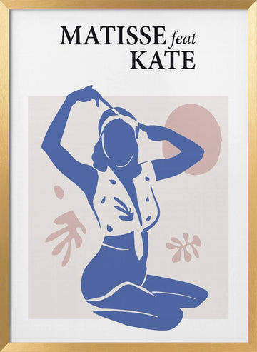 Matisse Feat Kate | Poster - Gold Frame Interior