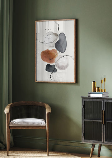 Fluid Shapes Dance | Poster - Room Interior 2